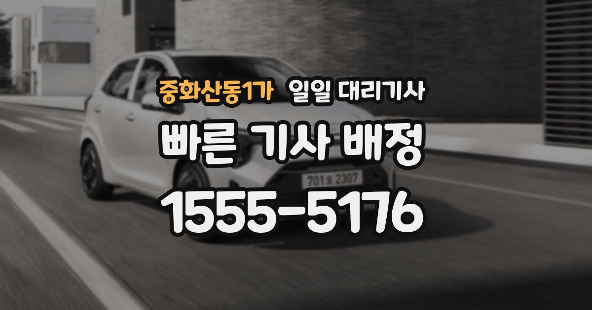 중화산동1가 일일 대리기사