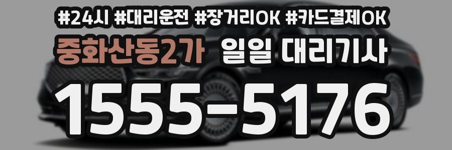 중화산동2가 일일 대리기사