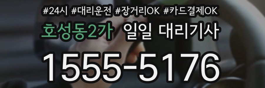 호성동2가 일일 대리기사