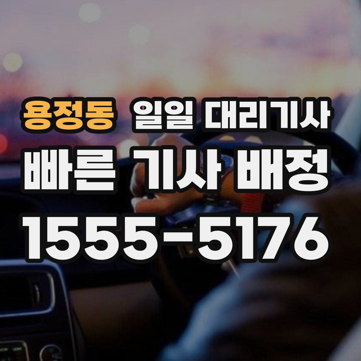 용정동 일일 대리기사
