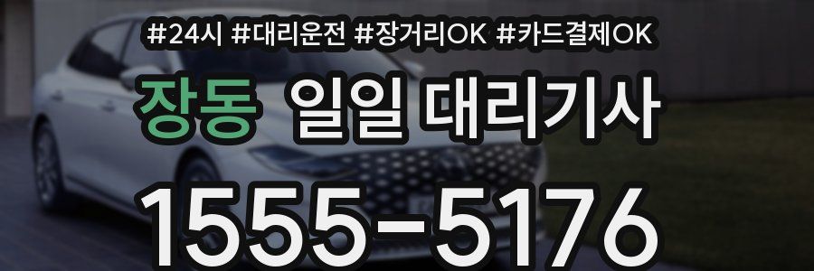 장동 일일 대리기사