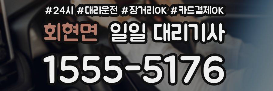 회현면 일일 대리기사