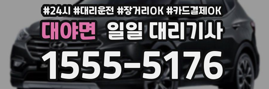 대야면 일일 대리기사