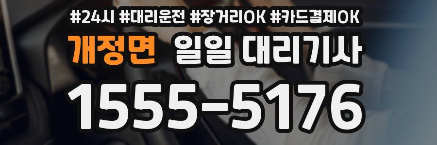 개정면 일일 대리기사
