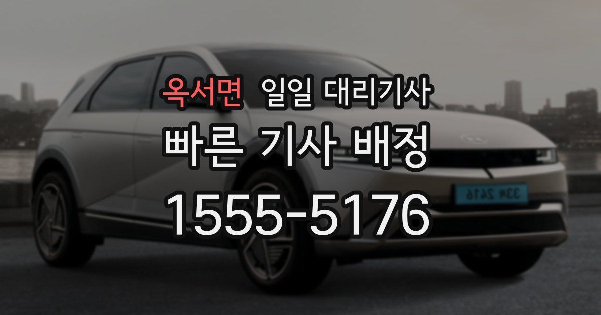 옥서면 일일 대리기사