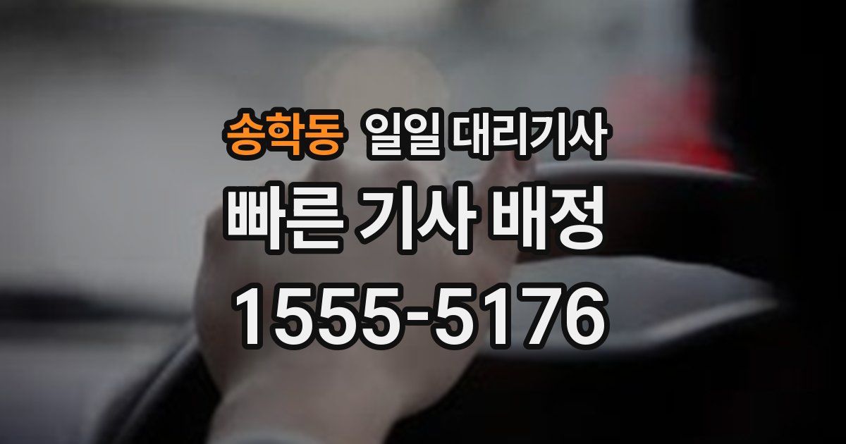 송학동 일일 대리기사