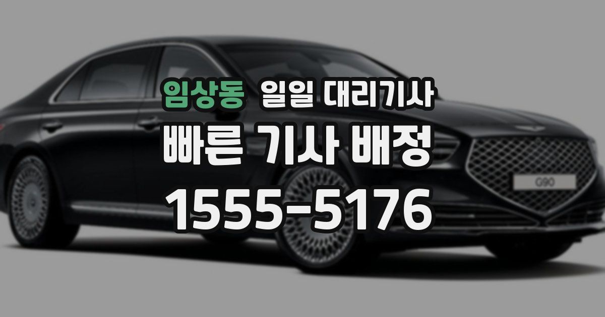 임상동 일일 대리기사