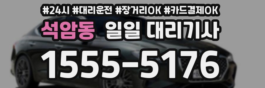 석암동 일일 대리기사