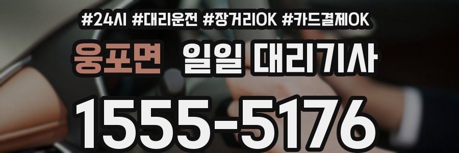 웅포면 일일 대리기사