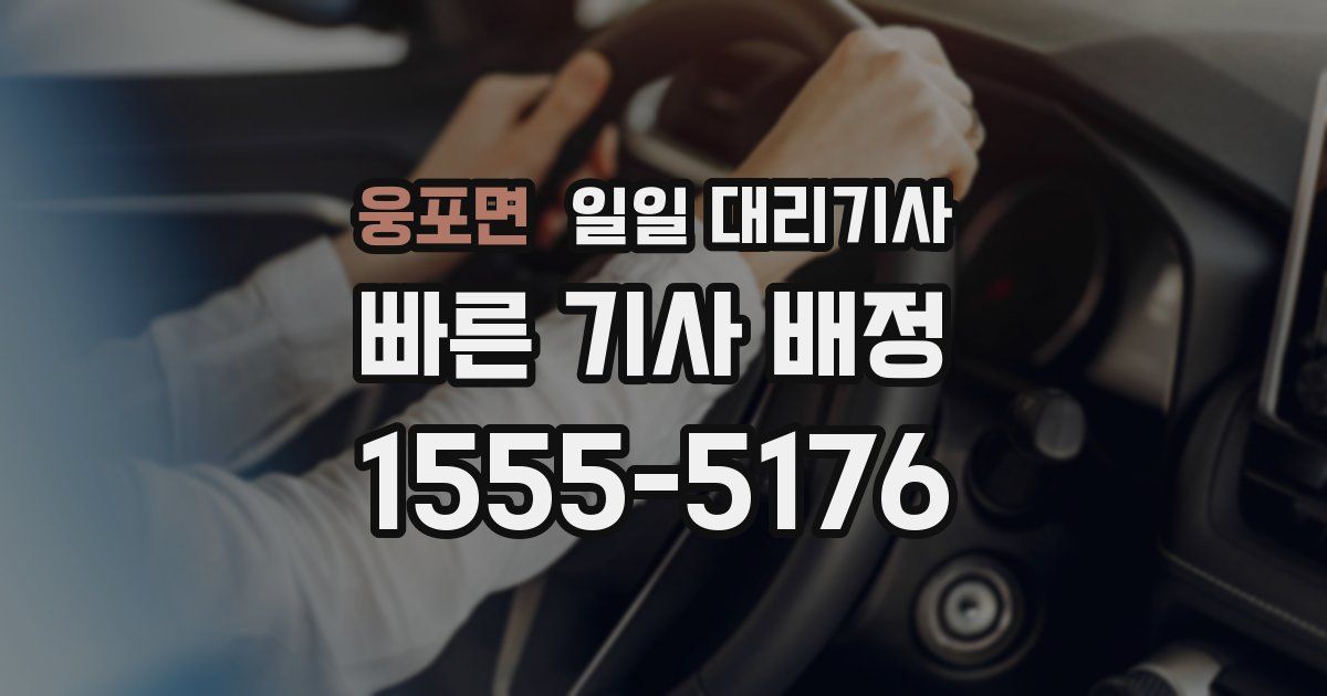 웅포면 일일 대리기사