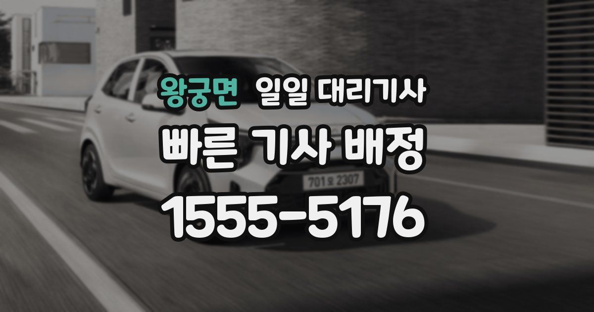 왕궁면 일일 대리기사