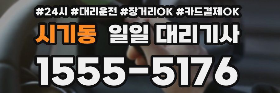 시기동 일일 대리기사