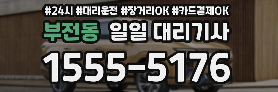 부전동 일일 대리기사