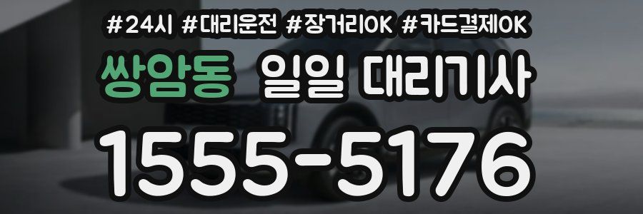 쌍암동 일일 대리기사