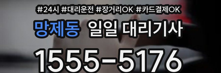 망제동 일일 대리기사