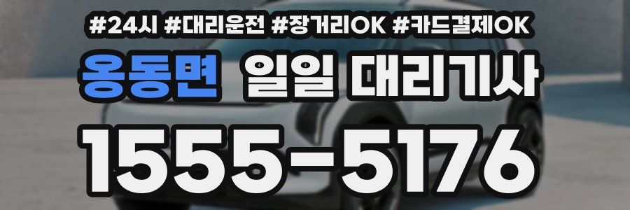 옹동면 일일 대리기사