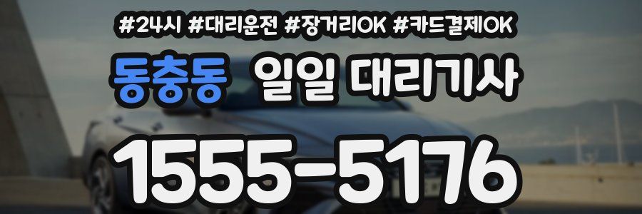 동충동 일일 대리기사