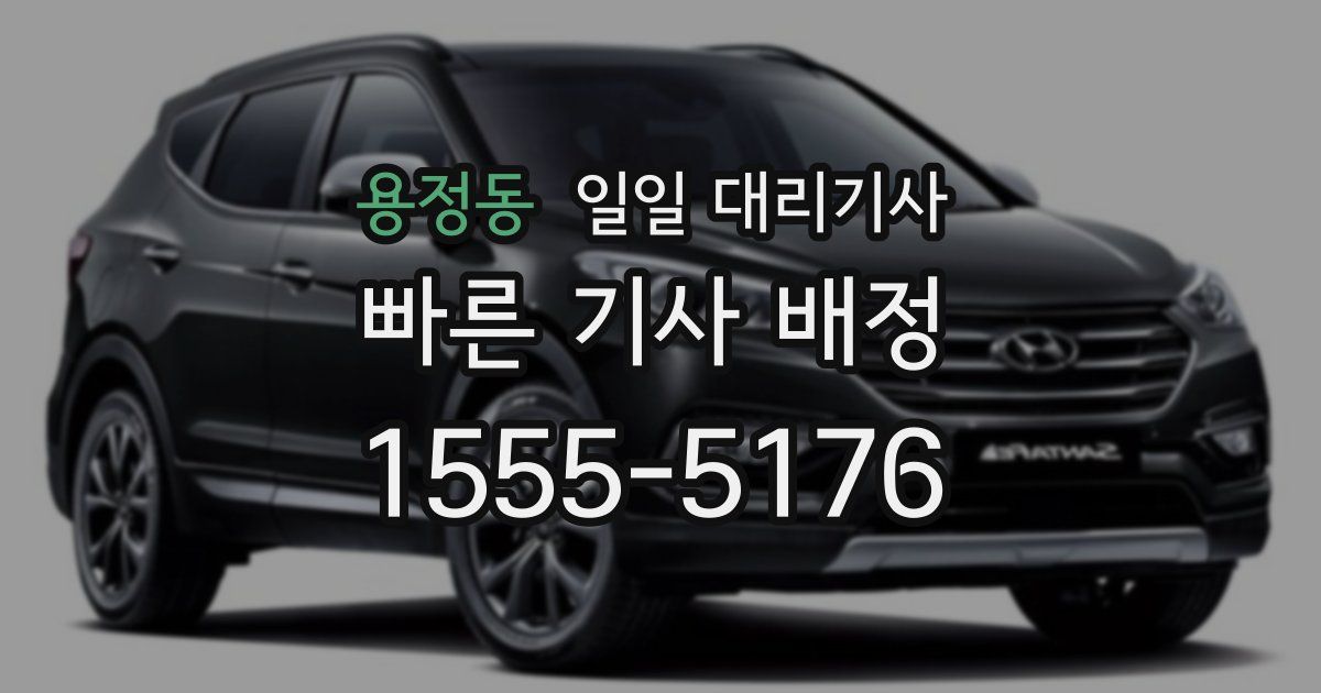 용정동 일일 대리기사