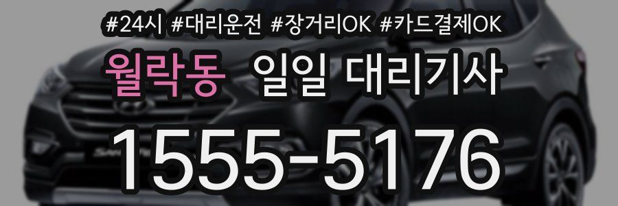 월락동 일일 대리기사