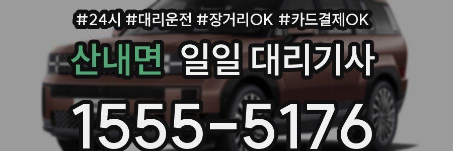 산내면 일일 대리기사