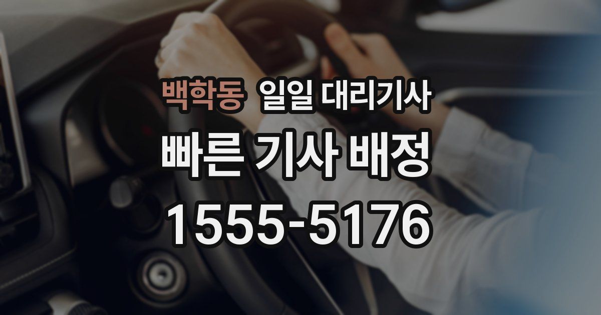백학동 일일 대리기사