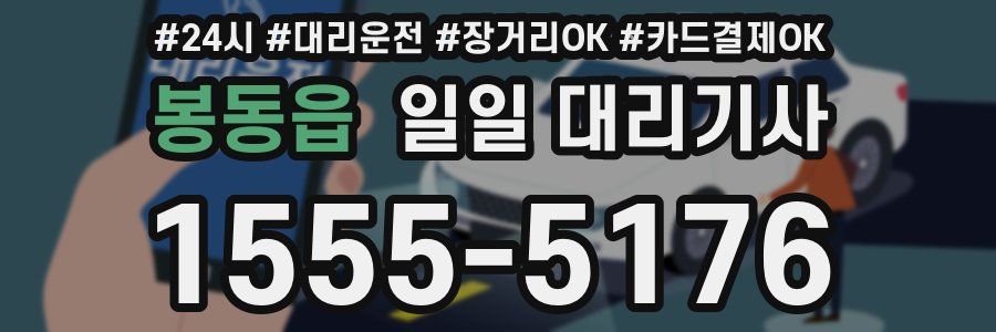 봉동읍 일일 대리기사