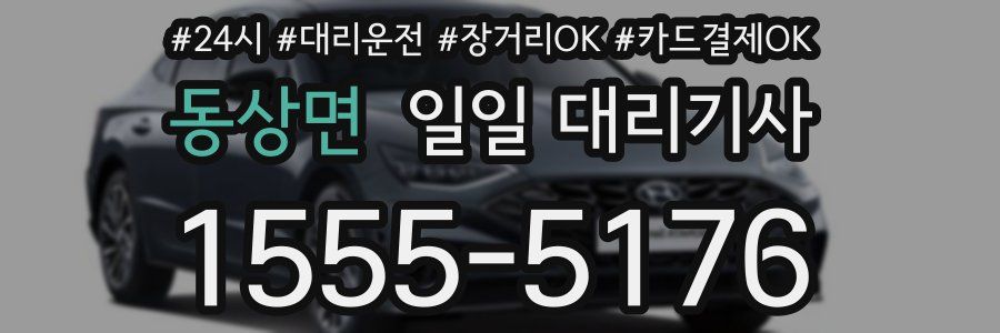 동상면 일일 대리기사