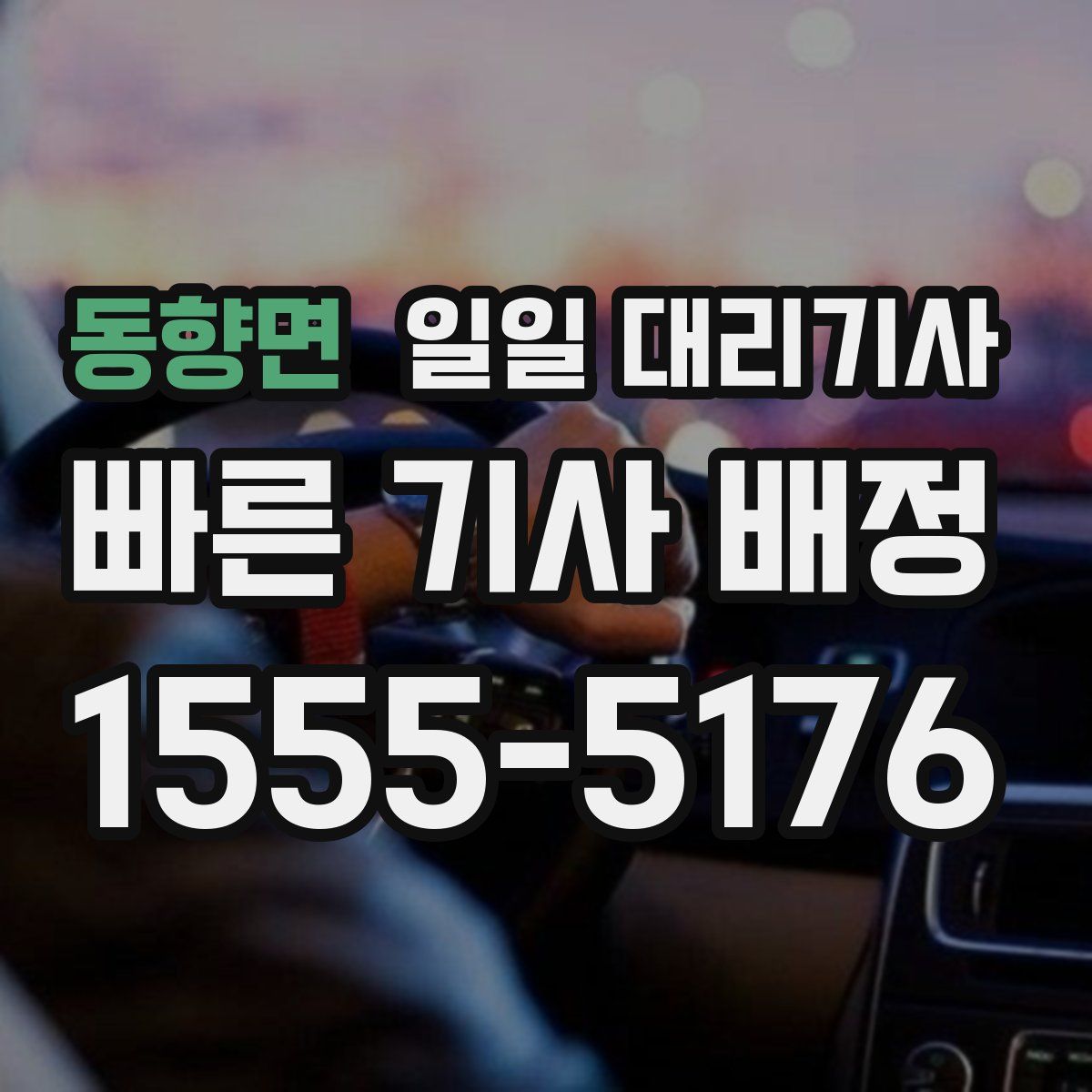 동향면 일일 대리기사