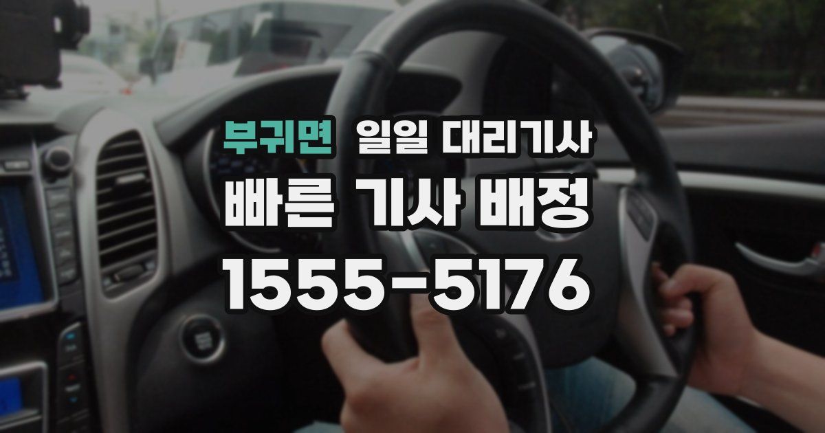 부귀면 일일 대리기사