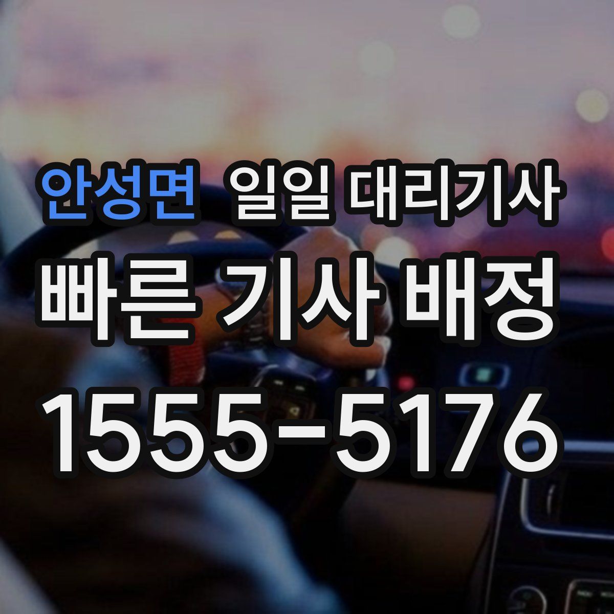 안성면 일일 대리기사
