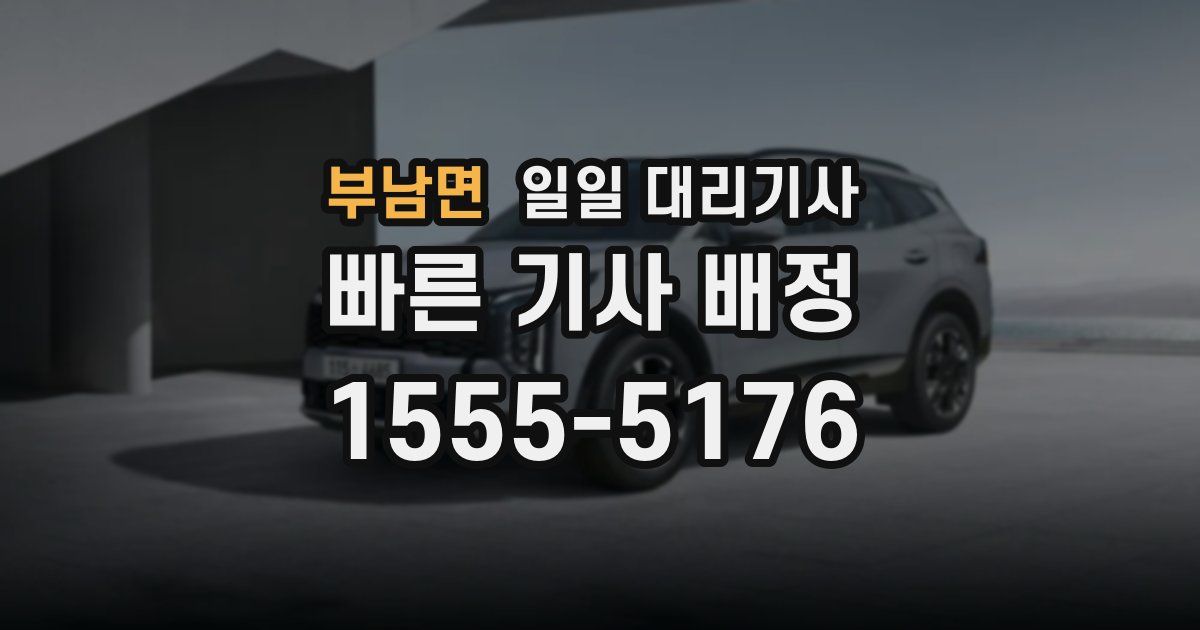 부남면 일일 대리기사