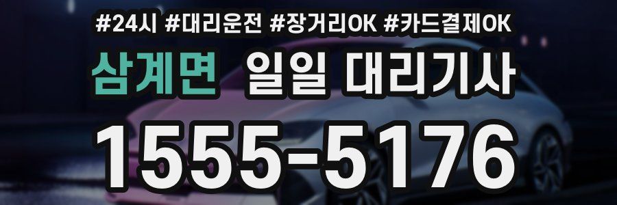 삼계면 일일 대리기사