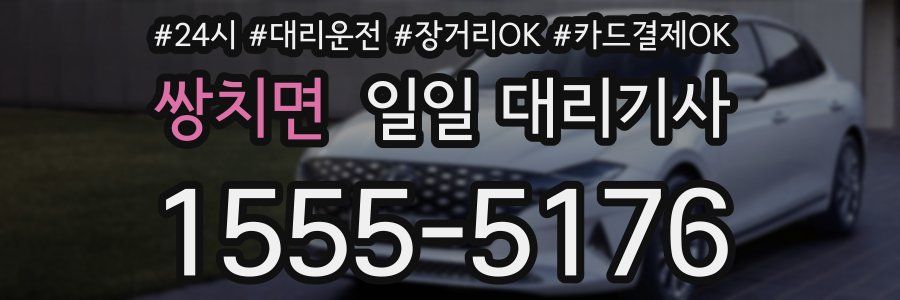 쌍치면 일일 대리기사