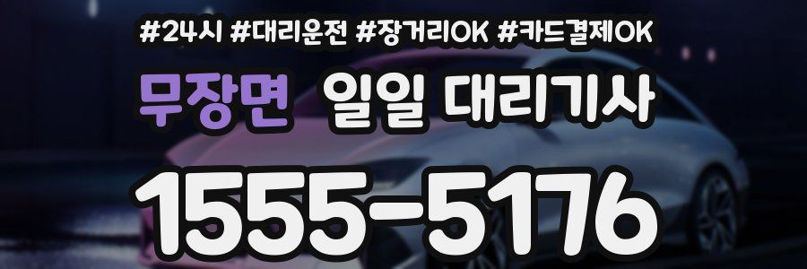 무장면 일일 대리기사