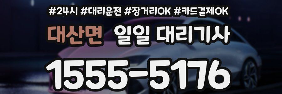 대산면 일일 대리기사