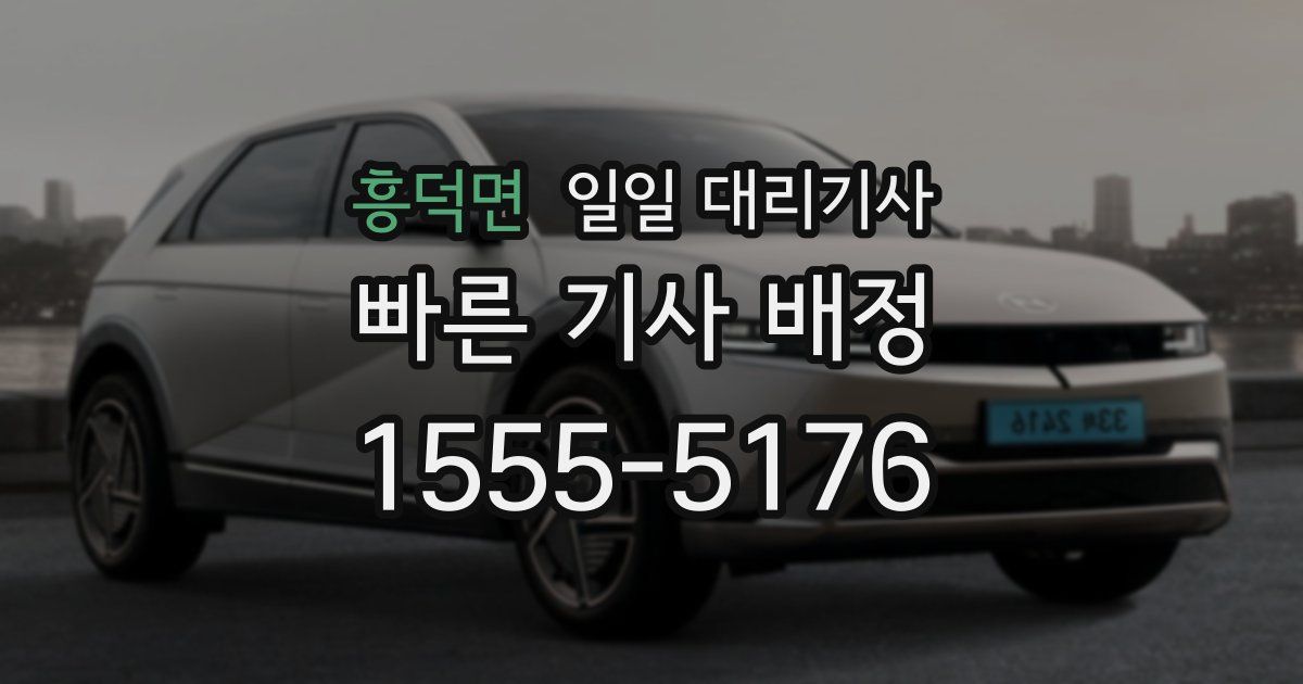 흥덕면 일일 대리기사