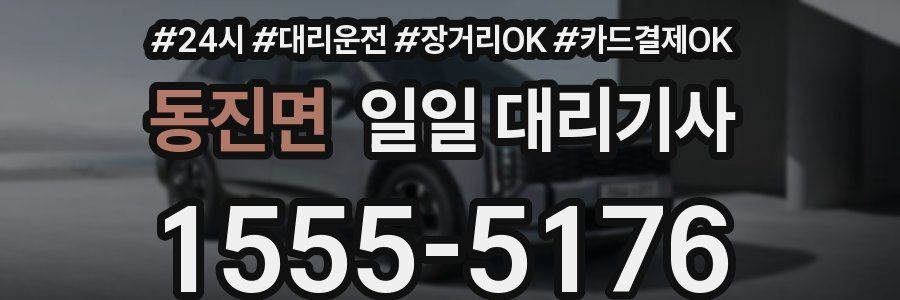 동진면 일일 대리기사