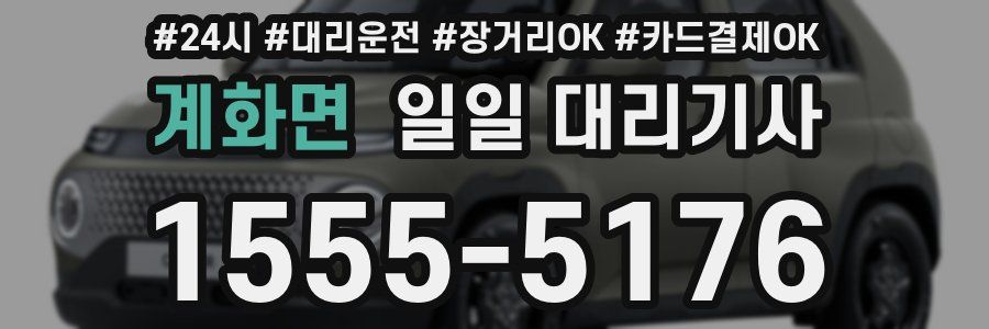 계화면 일일 대리기사