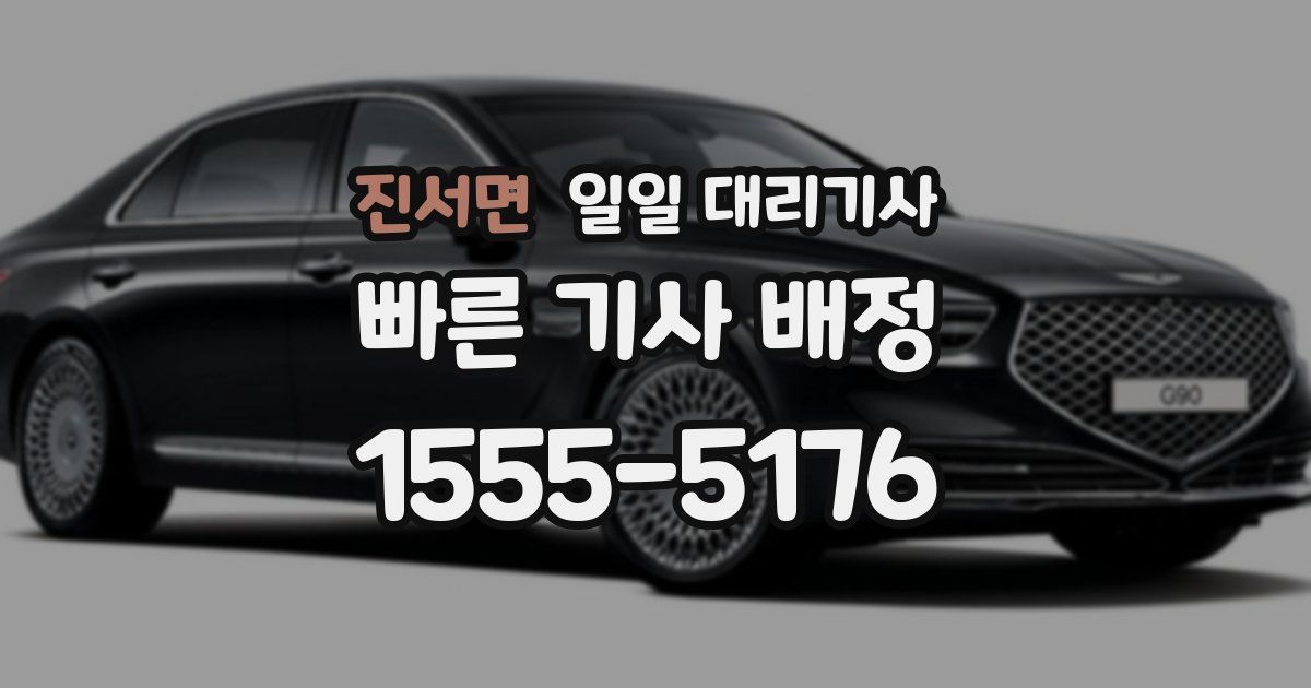 진서면 일일 대리기사
