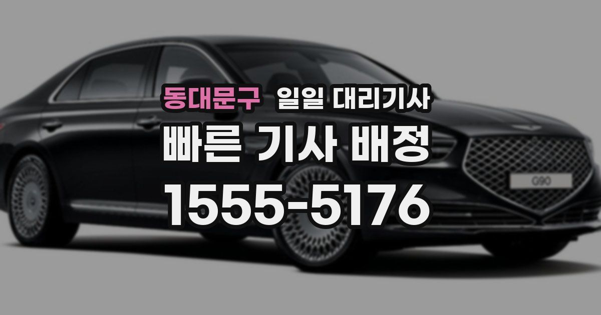 동대문구 일일 대리기사