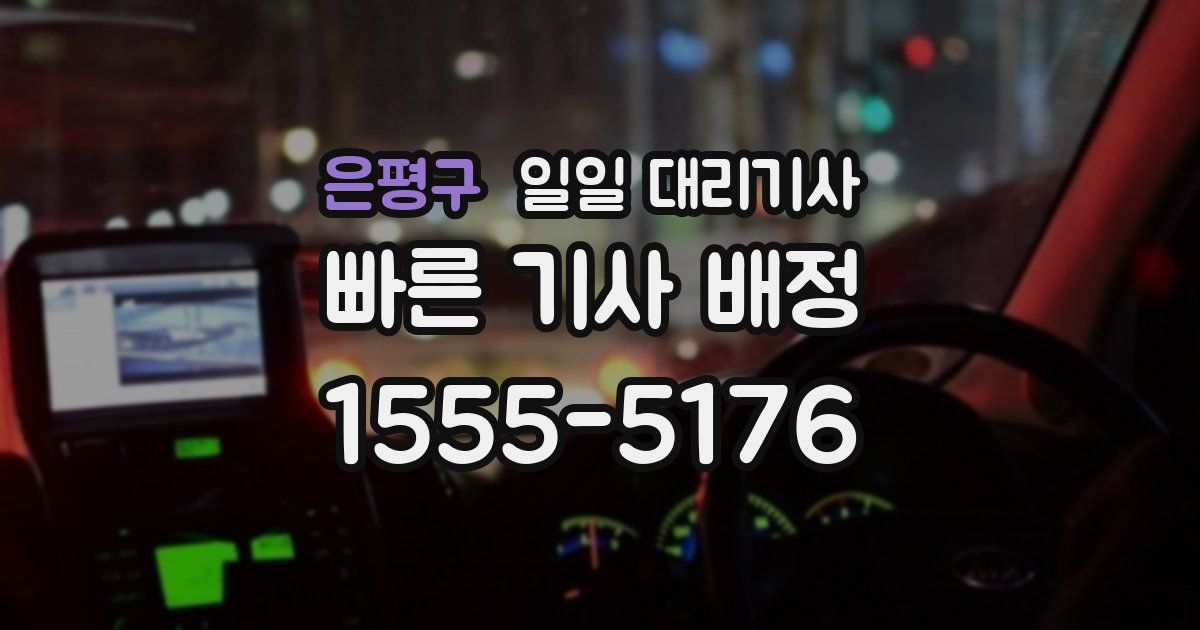 은평구 일일 대리기사