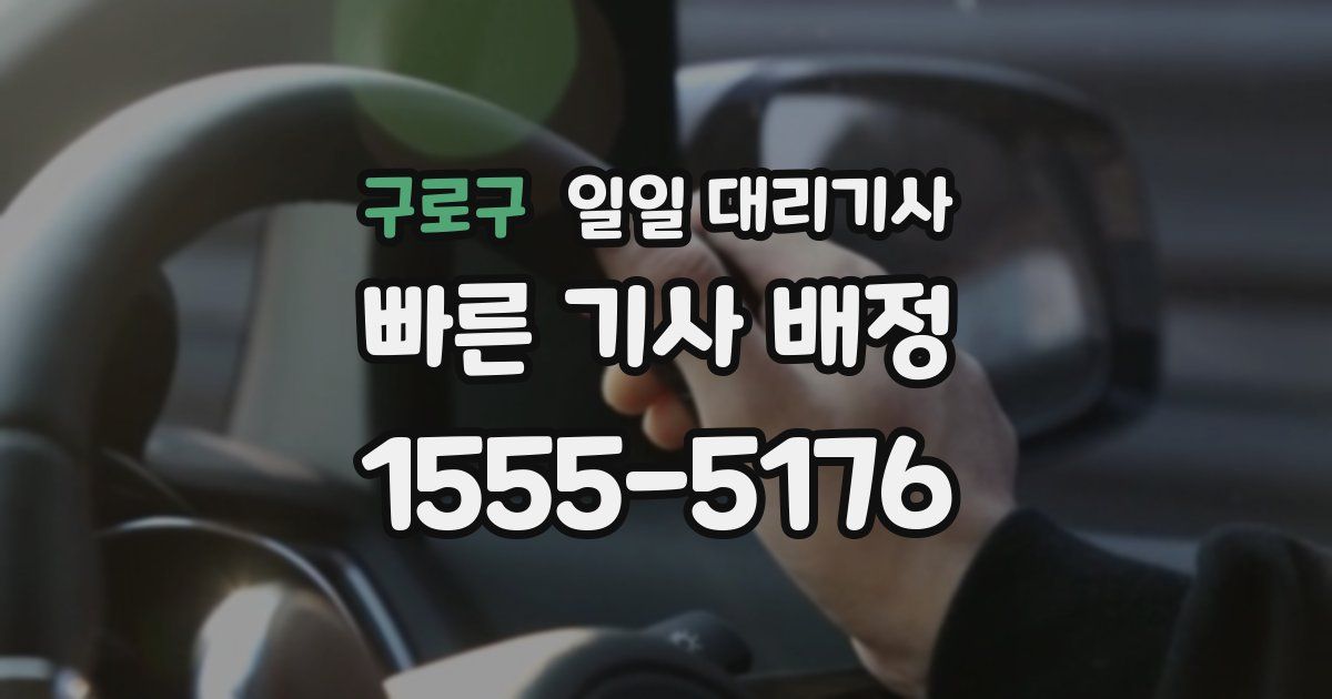 구로구 일일 대리기사