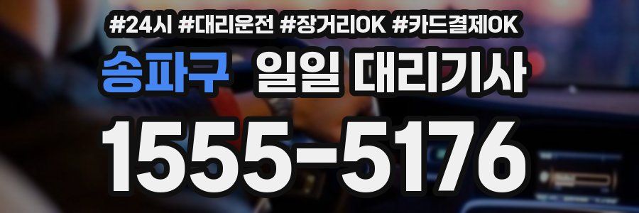 송파구 일일 대리기사