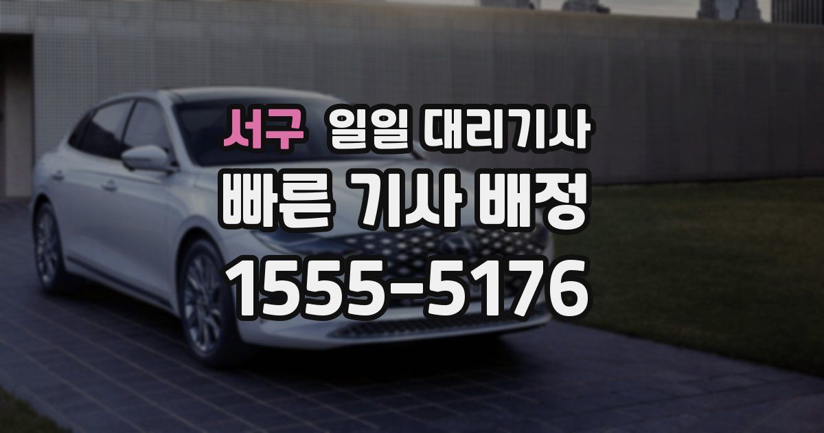 서구 일일 대리기사