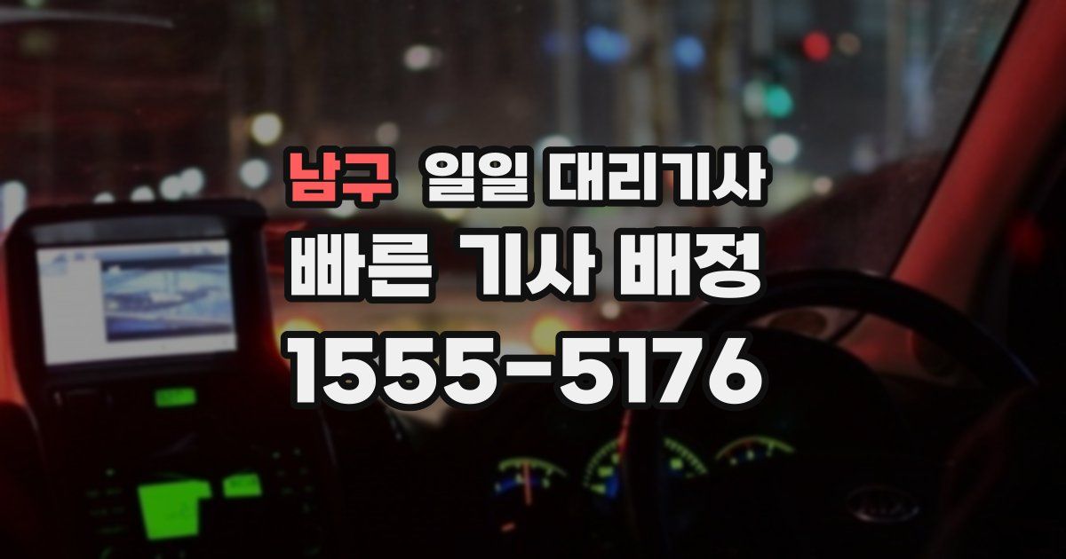 남구 일일 대리기사