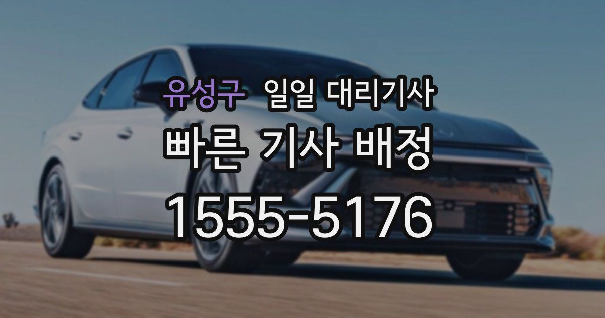 유성구 일일 대리기사