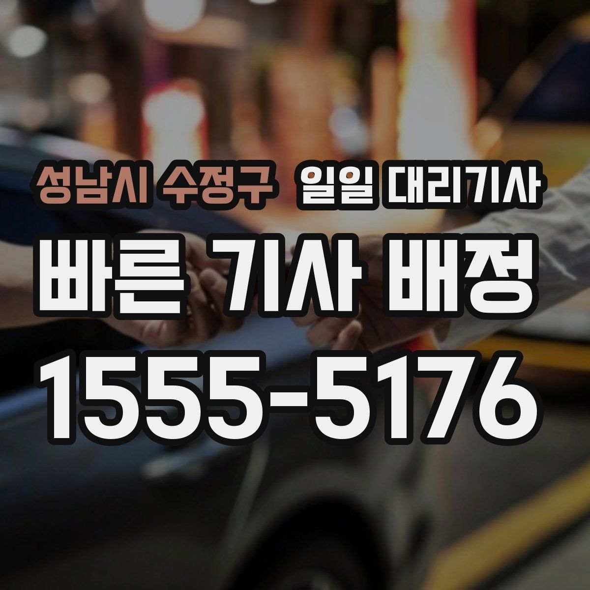 성남시 수정구 일일 대리기사