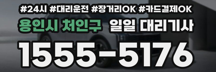 용인시 처인구 일일 대리기사