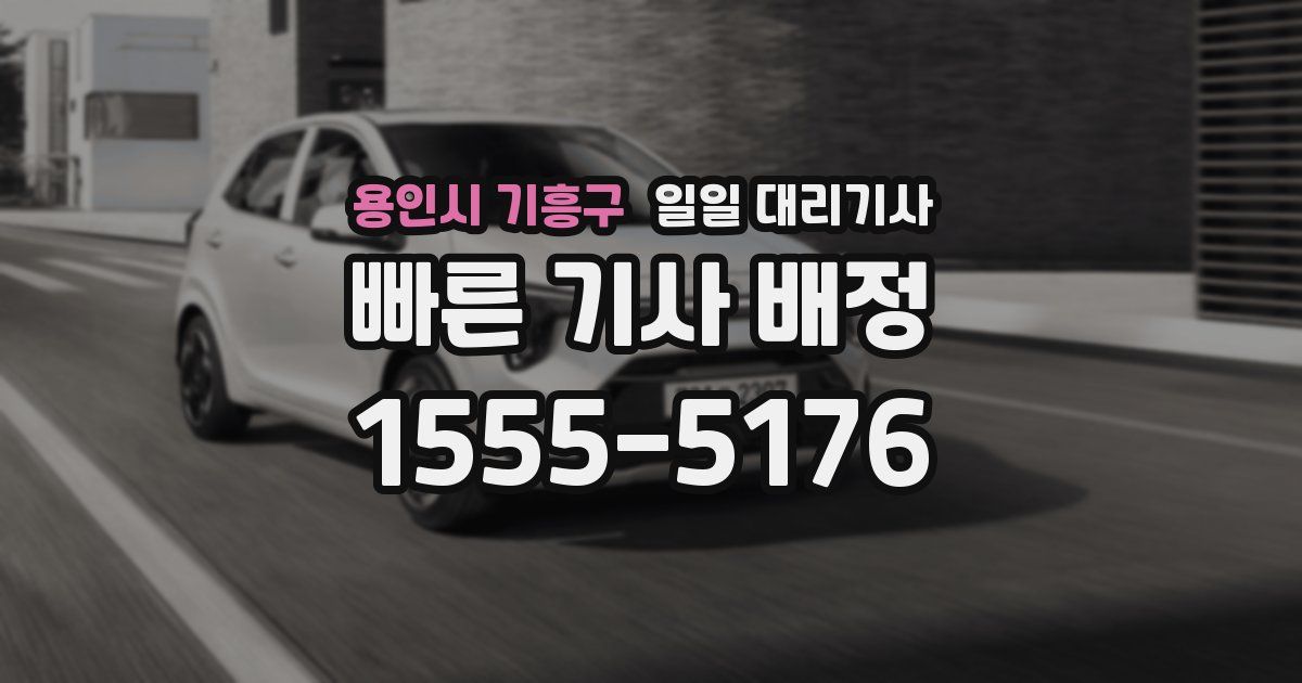 용인시 기흥구 일일 대리기사