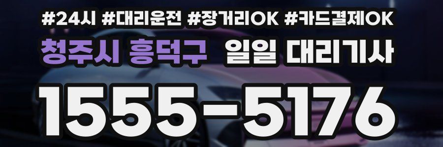 청주시 흥덕구 일일 대리기사